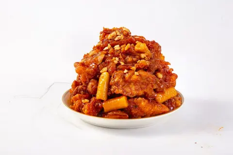 Hình ảnh Gà phồng sốt ngọt
