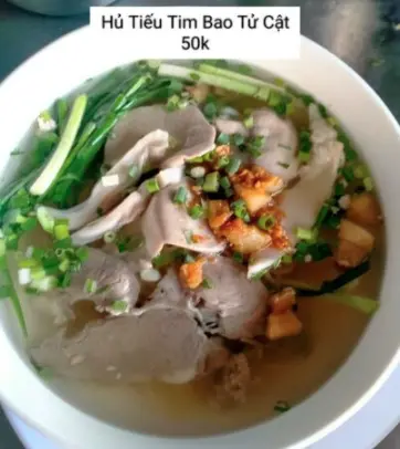 Hình ảnh Hủ tiếu tim bao tử cật