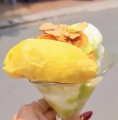 Hình ảnh Kem bơ sầu riêng nguyên múi