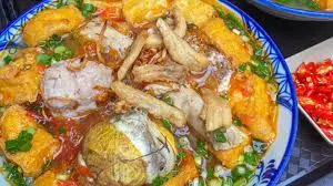 Hình ảnh Bún riêu tóp mỡ mọc giòn tô đặc biệt
