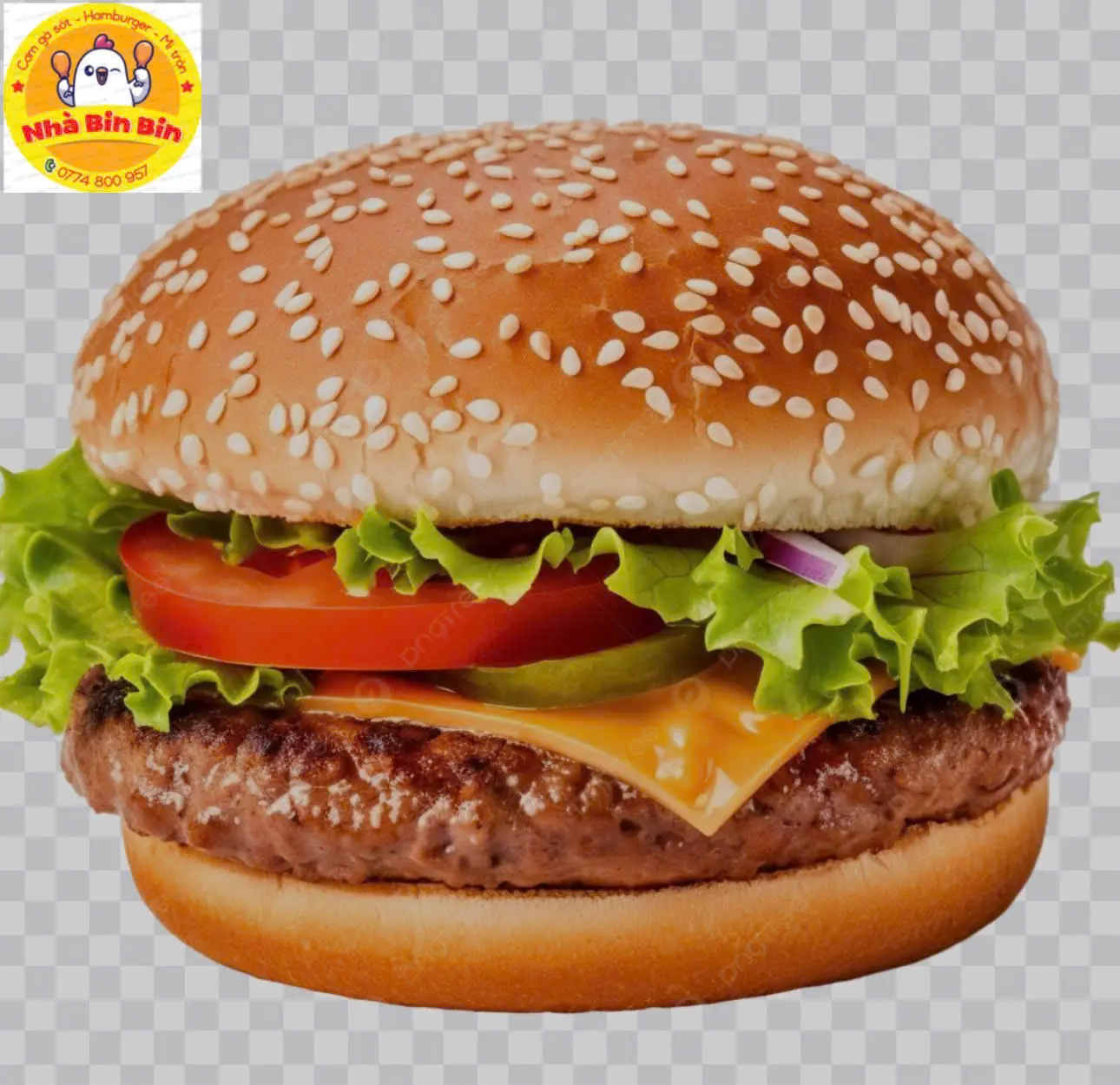 Hình ảnh Hamburger (bò hoặc gà)