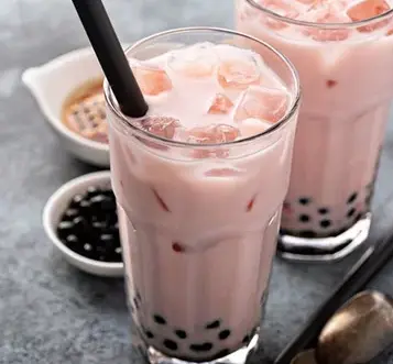 Hình ảnh Trà sữa dâu trân châu dâu