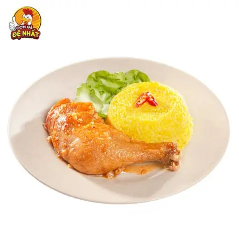 Hình ảnh Cơm Đùi gà Xốt Truyền thống (SIZE VỪA)