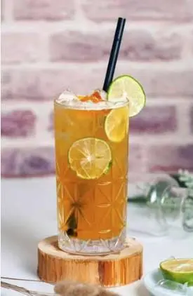 Hình ảnh Oolong chanh đào dưa leo