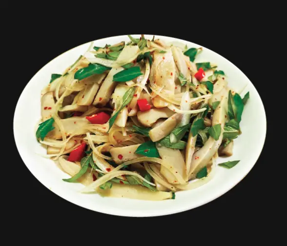 Hình ảnh Gỏi nấm đùi gà sốt chanh dây