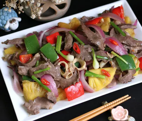 Hình ảnh Tim heo xào thập cẩm