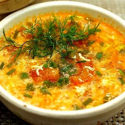 Hình ảnh Canh cà chua trứng