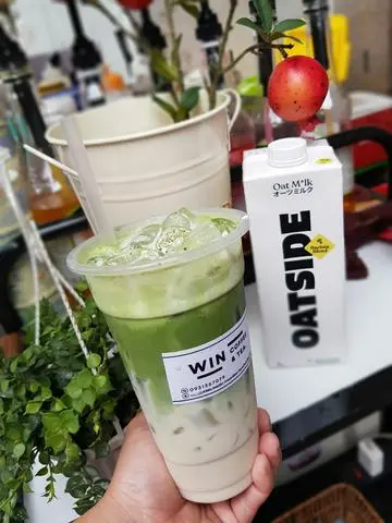 Hình ảnh Matcha latte oatside