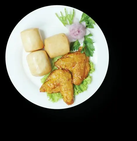 Hình ảnh Gà quay bánh bao chay