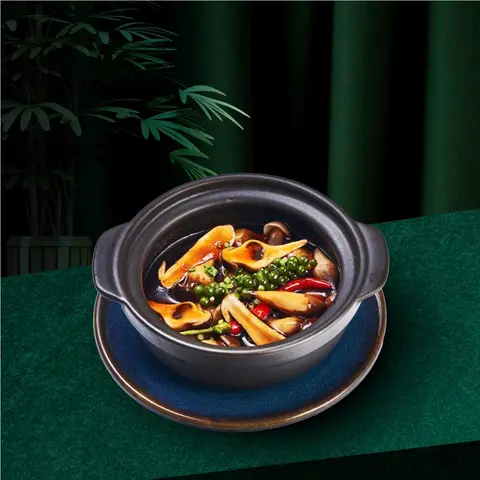 Hình ảnh Nấm mối kho tiêu xanh