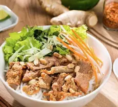Hình ảnh Bún thịt nướng - không chả giò