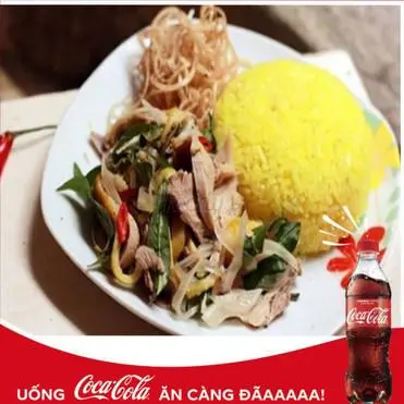 Hình ảnh Cơm gà xé - Coca 390ml