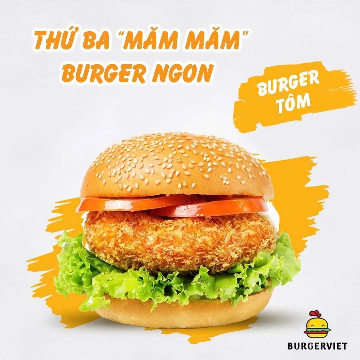 Hình ảnh Burger tôm + Coca