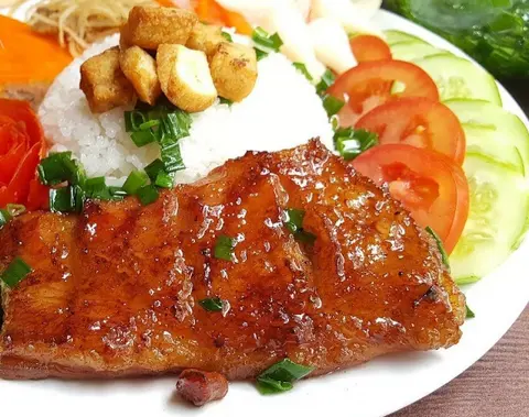 Hình ảnh Cơm sườn cây nướng