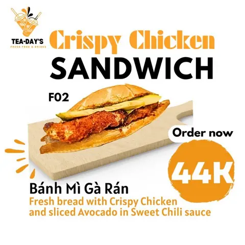 Hình ảnh Bánh Mì Gà Rán