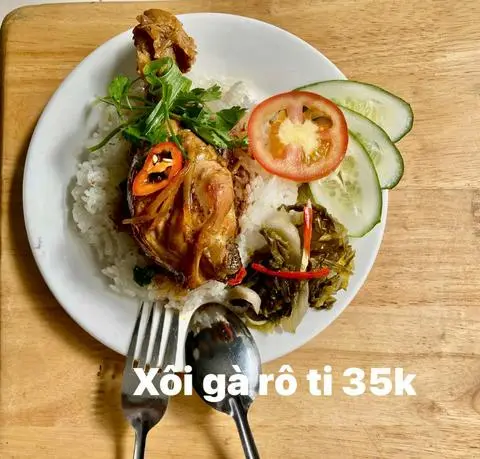 Hình ảnh Xôi gà rô ti