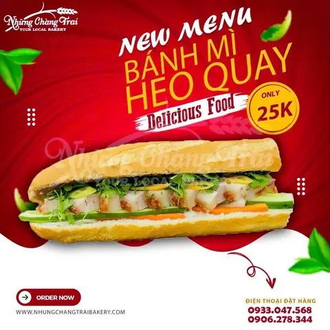 Hình ảnh Bánh mì heo quay
