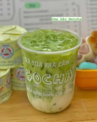 Hình ảnh Sữa gấu matcha