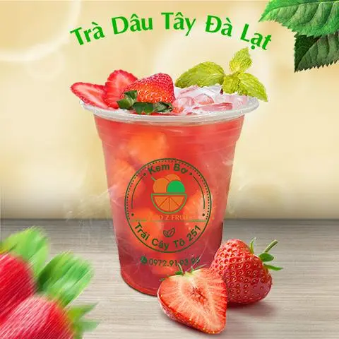 Hình ảnh Trà Dâu Tây Đà Lạt