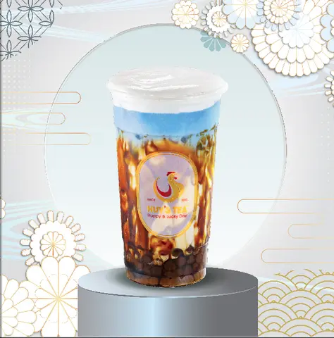 Hình ảnh Sữa Tươi Hoa Đậu Biếc Kem Phô Mai