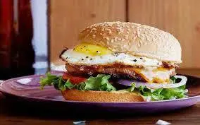 Hình ảnh Hambuger bò trứng