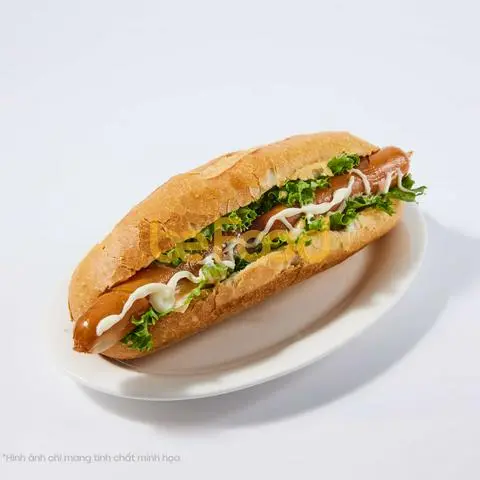 Hình ảnh Bánh mì xúc xích chiên