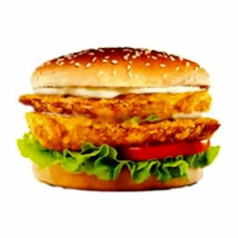 Hình ảnh BURGER GÀ GIÒN 2 TẦNG TRỨNG