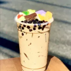 Hình ảnh Trà sữa truyền thống full topping