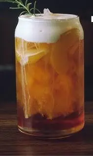 Hình ảnh Trà đào macchiato trân châu trắng