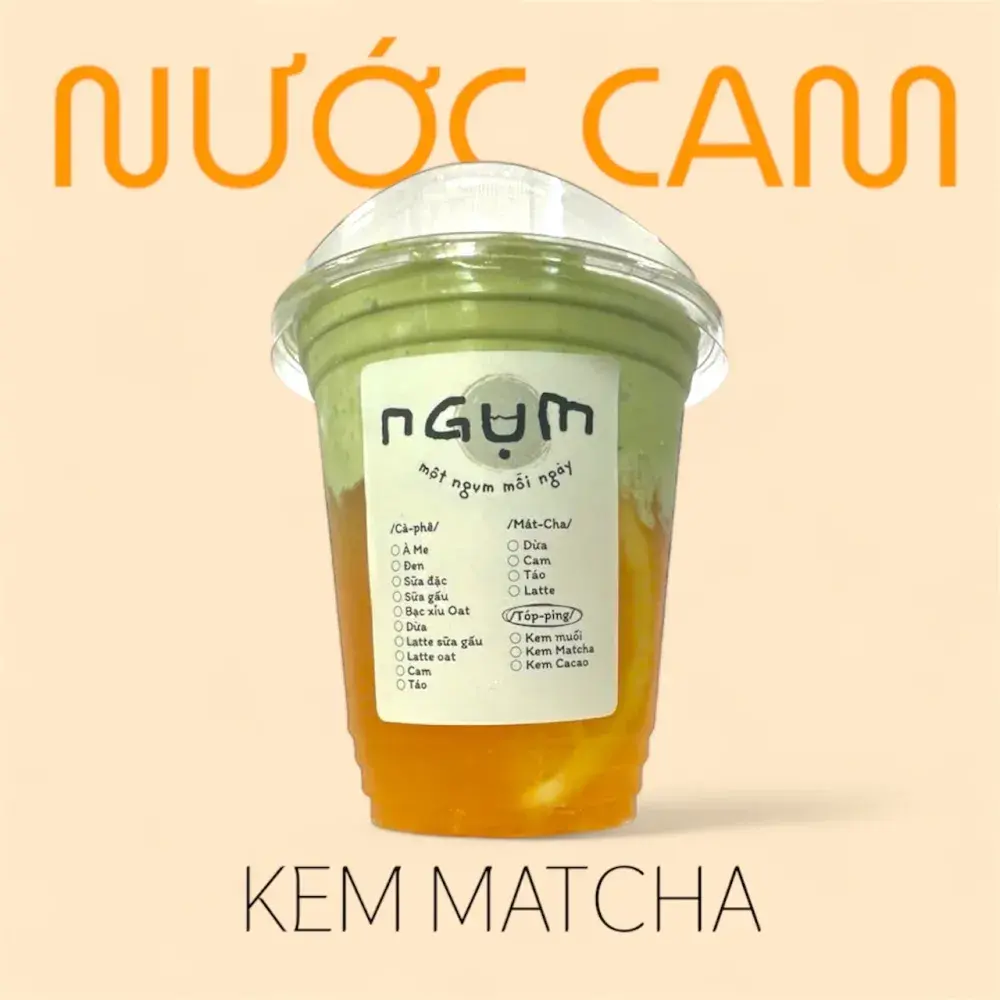 Hình ảnh Nước cam kem matcha