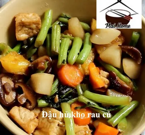 Hình ảnh Đậu hũ kho rau củ