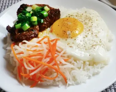 Hình ảnh Cơm sườn - trứng ốp la