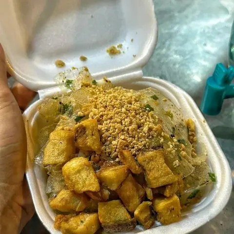 Hình ảnh Bánh tráng dẻo mỡ hành tóp mỡ