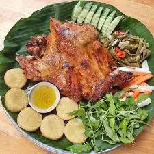 Hình ảnh Gà quay xôi ngũ sắc