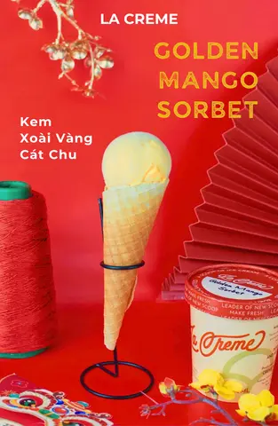 Hình ảnh Kem Xoài Vàng Cát Chu - Hộp 125ml