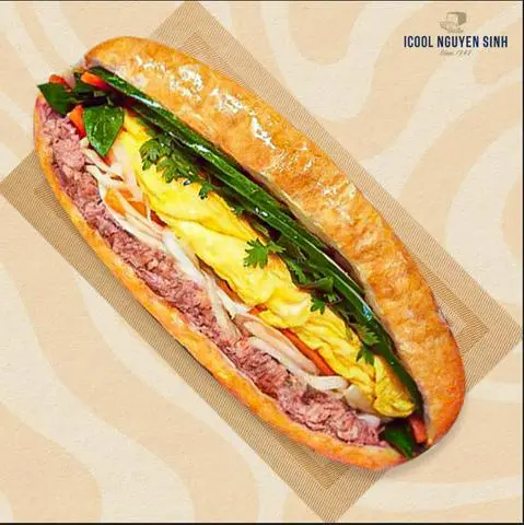 Hình ảnh Bánh mì pate trứng