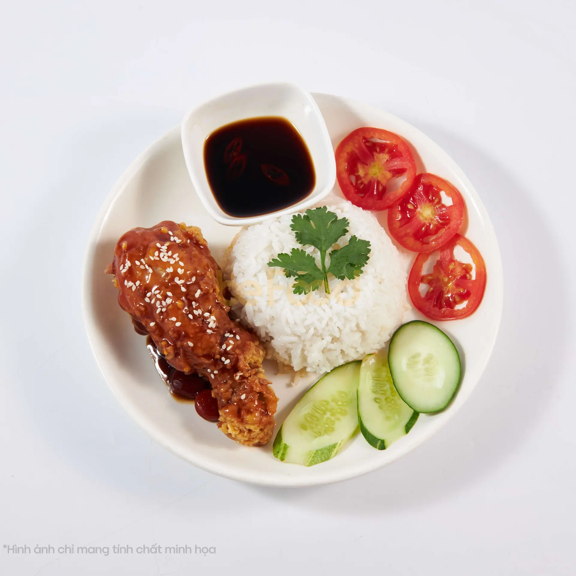 Hình ảnh Cơm Gà Sốt Me