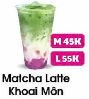 Hình ảnh Matcha latte khoai môn