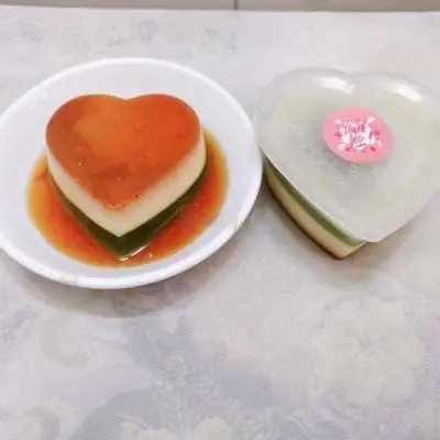 Hình ảnh Bánh Flan Rau Câu Dừa Dứa