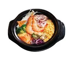 Hình ảnh Mì cay hải sản kèm ly nc ngọt 