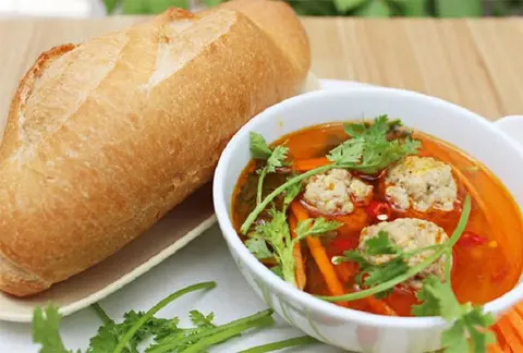 Hình ảnh Bánh mì xíu mại chén