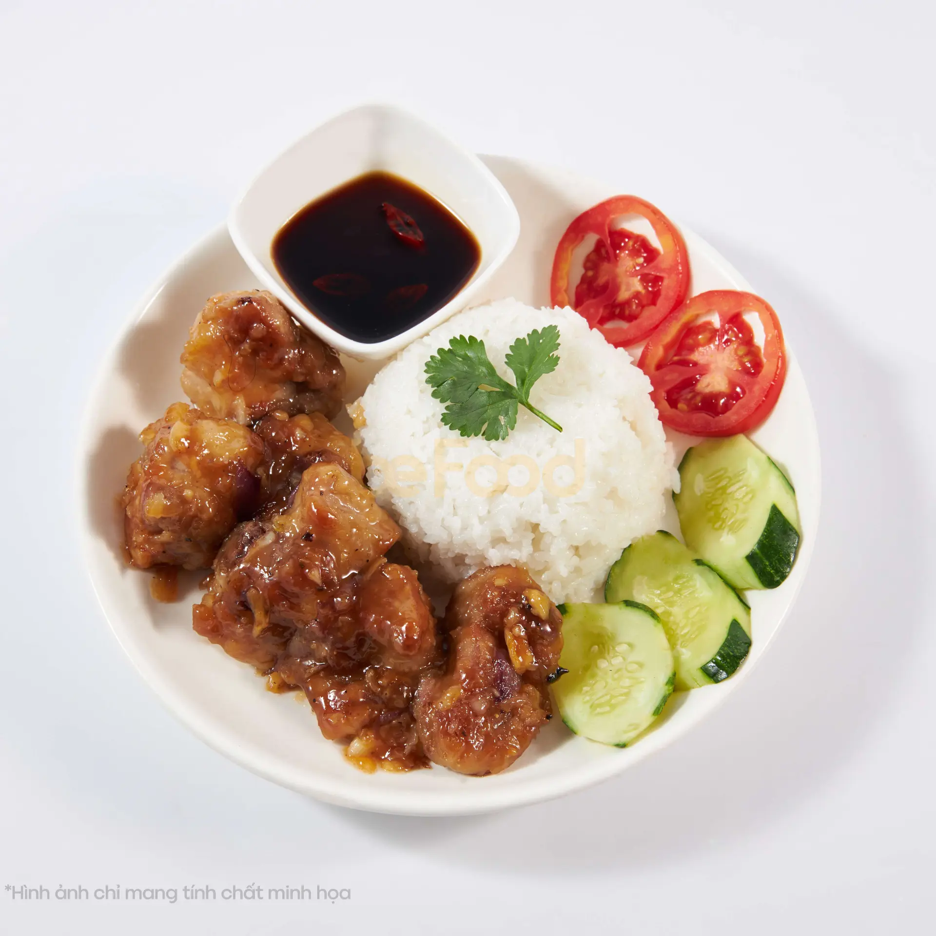 Hình ảnh Cơm sườn non kho