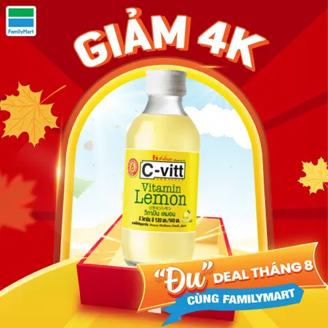 Hình ảnh C-Vitt Vitamin Chanh Ít Đường 140Ml Giảm 4,000Đ
