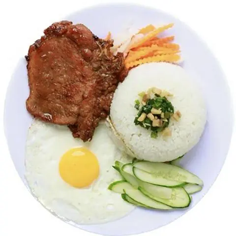 Hình ảnh Cơm sườn cây trứng