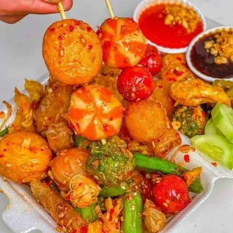 Hình ảnh Combo cá viên chiên sốt mắm tỏi - lớn