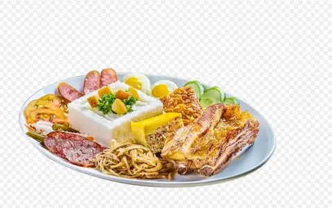 Hình ảnh Cơm tấm sườn non 7 món