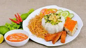 Hình ảnh Cơm sườn bì chả
