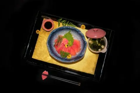 Hình ảnh Set cơm sashimi cá ngừ - set06