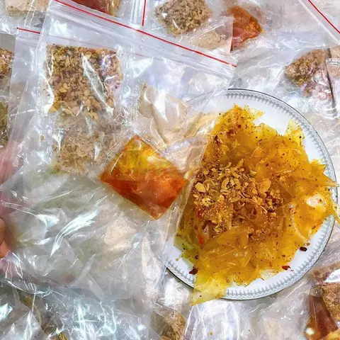 Hình ảnh BÁNH TRÁNG VÒ TỎI BÒ HÀNH PHI SIÊU CAY (MỚI)