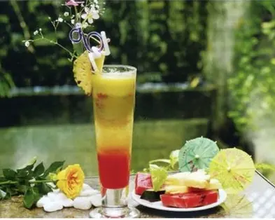 Hình ảnh Nước ép dưa hấu - thơm hạt chia